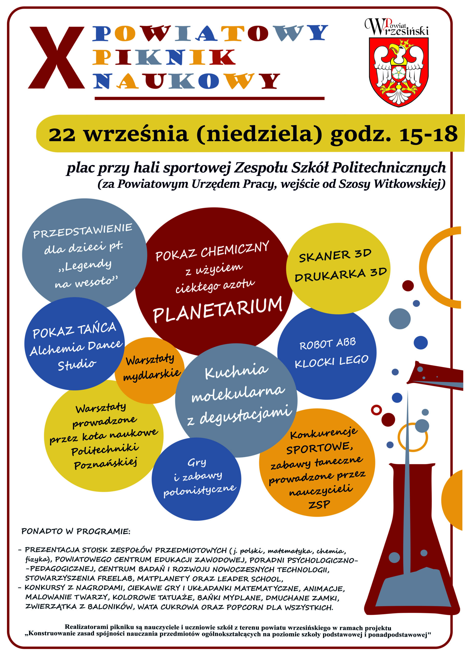 Powiatowy Piknik Naukowy - plakat